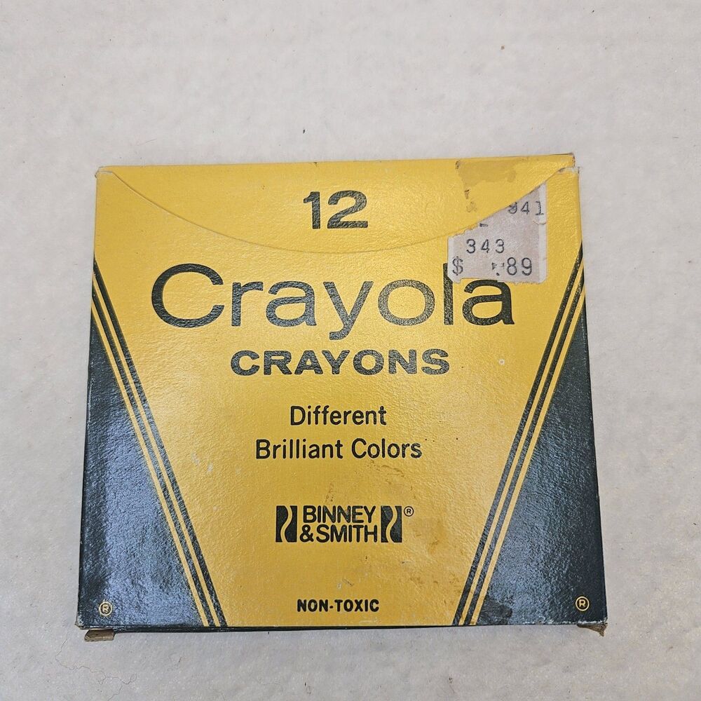 Vintage 12 Pack Binney & Smith Crayons Retired Colors Late 70s-Early 80s